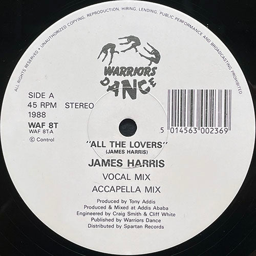 JAMES HARRIS // ALL THE LOVERS (3VER)