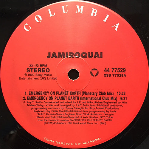 JAMIROQUAI // EMERGENCY ON PLANET EARTH (DANNY TENAGLIA REMIX) (6VER)