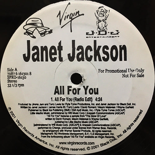 JANET JACKSON // ALL FOR YOU (RADIO EDIT) (4:24)