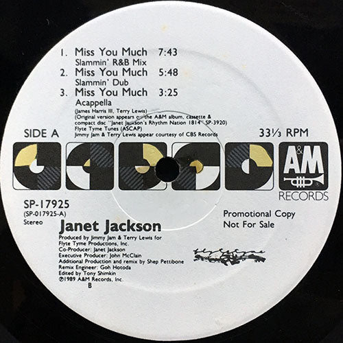 JANET JACKSON // MISS YOU MUCH (REMIXES) (6VER)