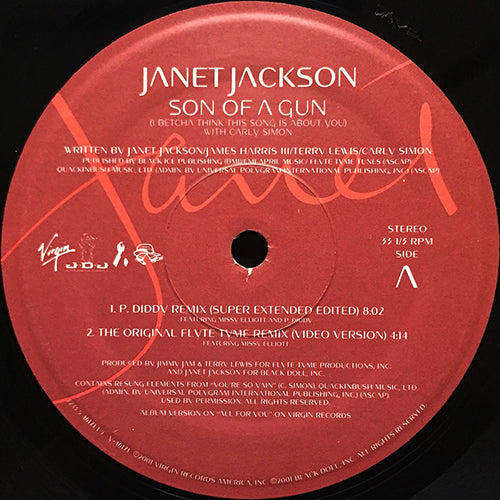 JANET JACKSON with CARLY SIMON // SON OF A GUN (I BETCHA THINK THIS SONG IS ABOUT YOU) (4VER)