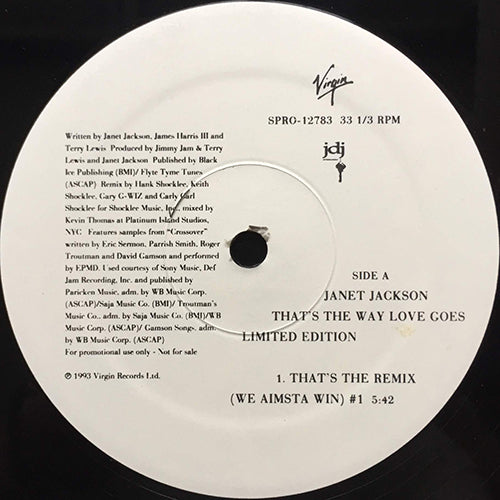 JANET JACKSON // THAT'S THE WAY LOVE GOES (THAT'S THE REMIX) (3VER)