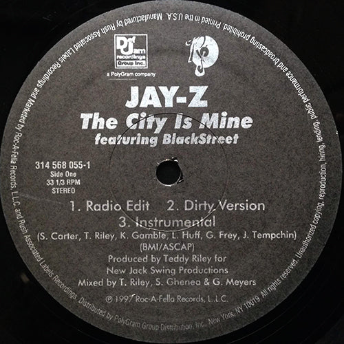 JAY-Z feat. BLACKSTREET // THE CITY IS MINE (3VER) / FACE OFF (2VER)