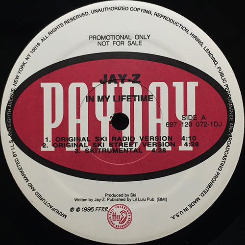 JAY-Z // IN MY LIFETIME (5VER) / CAN'T GET WIT THAT