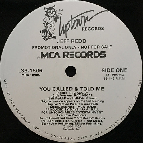 JEFF REDD // YOU CALLED AND TOLD ME (5VER)