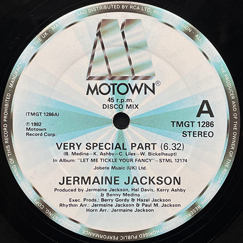 JERMAINE JACKSON // VERY SPECIAL PART (6:32) / (INSTRUMENTAL) (6:32)