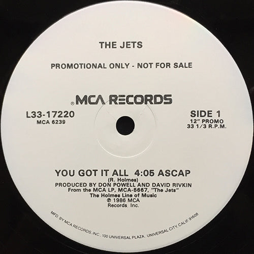 JETS // YOU GOT IT ALL (4:05)