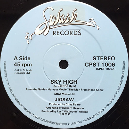 JIGSAW // SKY HIGH (LES "MIXDOCTOR" ADAMS REMIX) / FLYAWAY