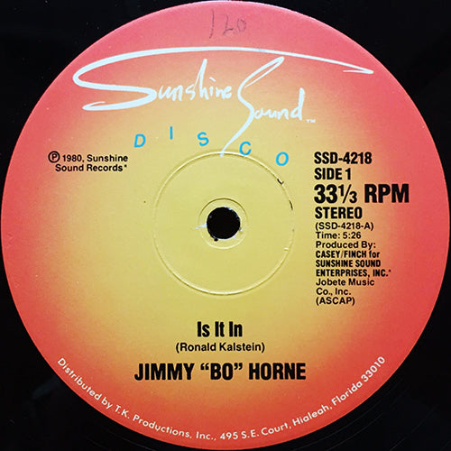 JIMMY "BO" HORNE // IS IT IN (5:26) / I WANNA GO FOME WITH YOU (3:55)