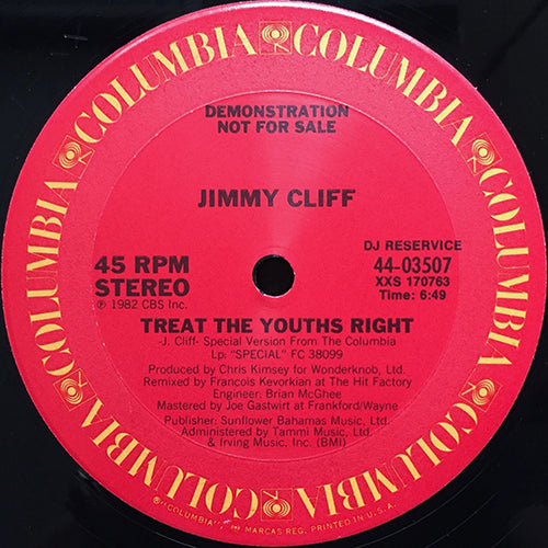 JIMMY CLIFF // TREAT THE YOUTHS RIGHT (6:49) / ROOTS RADICAL (6:51)