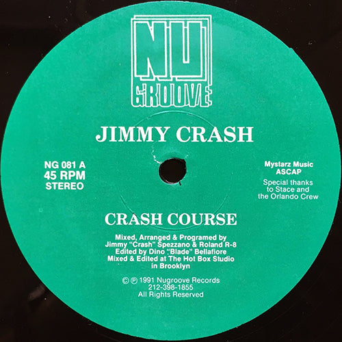 JIMMY CRASH // CRASH COURSE / N.Y. JUNGLE / CRASH RHYTHMS / FREE STYLE GROOVE