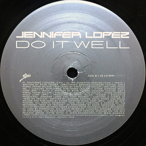 JENNIFER LOPEZ feat. LUDACRIS // DO IT WELL (4VER)
