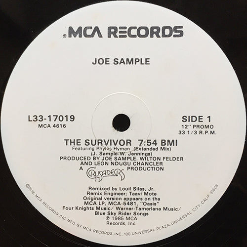 JOE SAMPLE feat. PHYLLIS HYMAN // THE SURVIVOR (7:54/4:55) / (INSTRUMENTAL) (4:55)