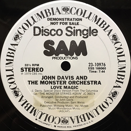 JOHN DAVIS AND THE MONSTER ORCHESTRA // LOVE MAGIC (7:44) / HOLLER (5:35)