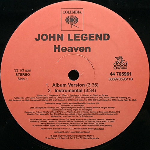 JOHN LEGEND // HEAVEN (4VER)