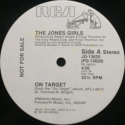 JONES GIRLS // ON TARGET (4:50) / INST (5:26)