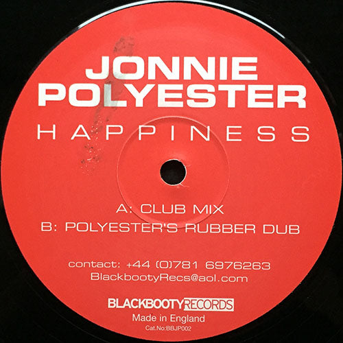 JONNIE POLYESTER // HAPPINESS (CLUB MIX) / (POLYESTER'S RUBBER DUB)