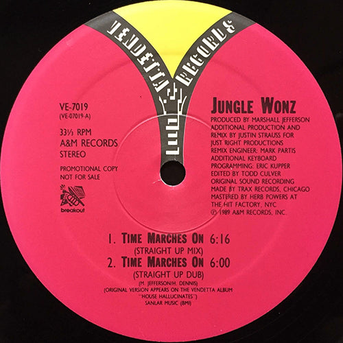 JUNGLE WONZ // TIME MARCHES ON (JUSTIN STRAUSS REMIX) (5VER)