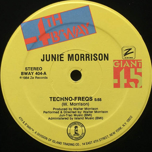 JUNIE MORRISON // TECHNO-FREQS (5:55/3:39) / T-FREQAN (DUB) (7:22)