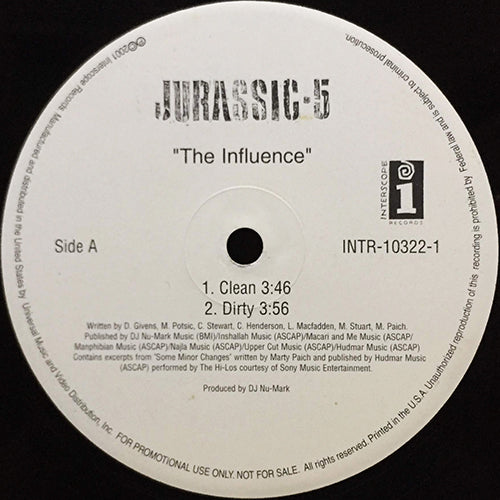 JURASSIC 5 // THE INFLUENCE (4VER)