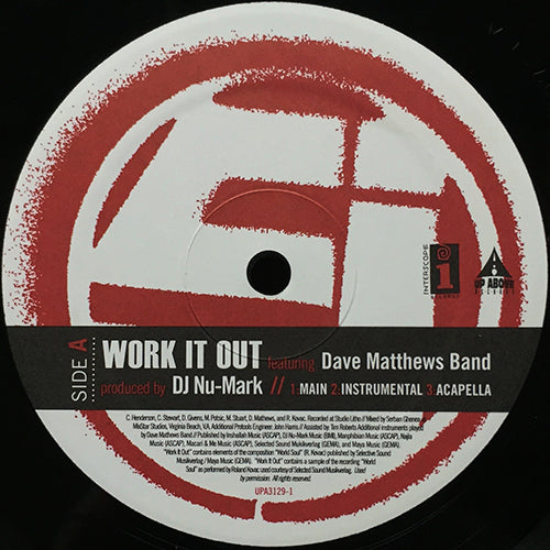 JURASSIC 5 feat. DAVE MATTHEWS BAND // WORK IT OUT (3VER) / IN THE HOUSE (3VER)