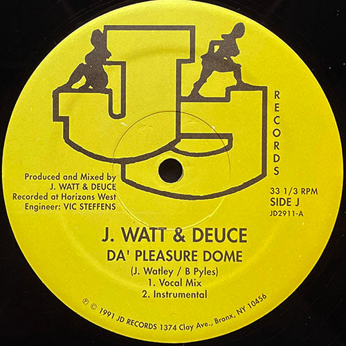 J. WATT & DEUCE // DA' PLEASURE DOME (2VER) / CREATIVITY (2VER)