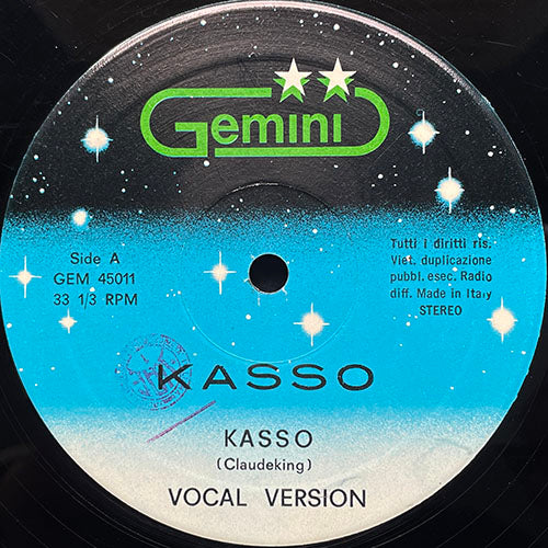 KASSO // KASSO (VOCAL VERSION) / (INSTRUMENTAL VERSION)