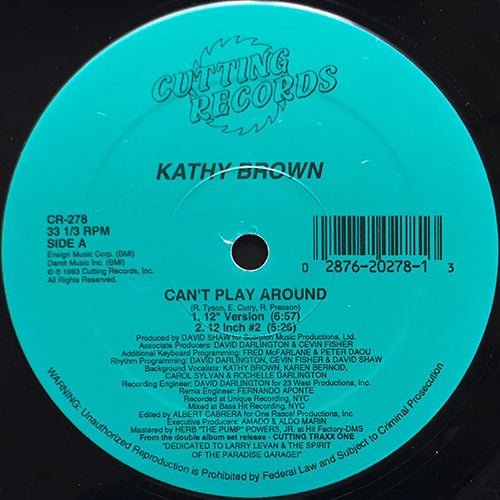 KATHY BROWN // CAN'T PLAY AROUND (5VER)