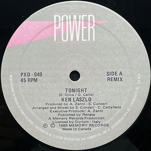 KEN LASZLO // TONIGHT (REMIX) / (INSTRUMENTAL VERSION)