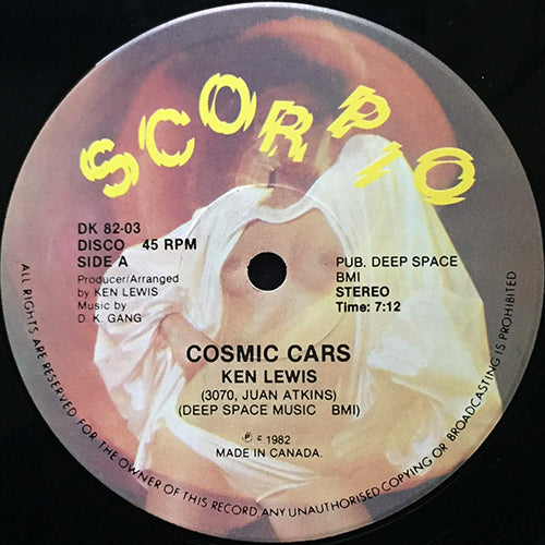 KEN LEWIS / D.K. GANG // COSMIC CARS (7:12) / COSMIC DUB (3:19)