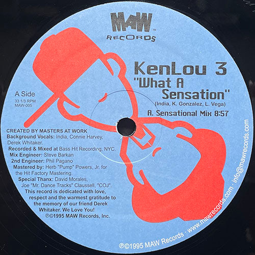 KENLOU III // WHAT A SENSATION (SENSATIONAL MIX) (8:57) / (SENSATIONAL BEATS) (9:19)