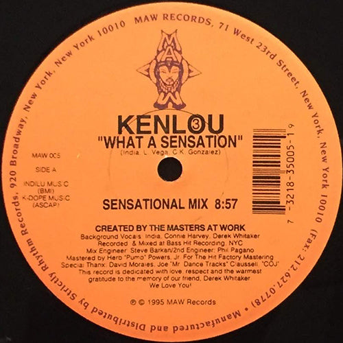 KENLOU III // WHAT A SENSATION (SENSATIONAL MIX) (8:57) / (SENSATIONAL BEATS) (9:19)