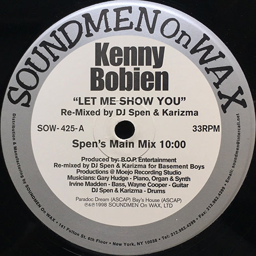 KENNY BOBIEN // LET ME SHOW YOU (REMIX) (6VER)