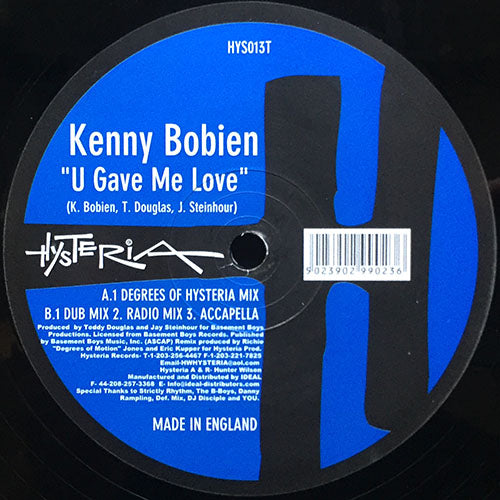 KENNY BOBIEN // U GAVE ME LOVE (4VER)