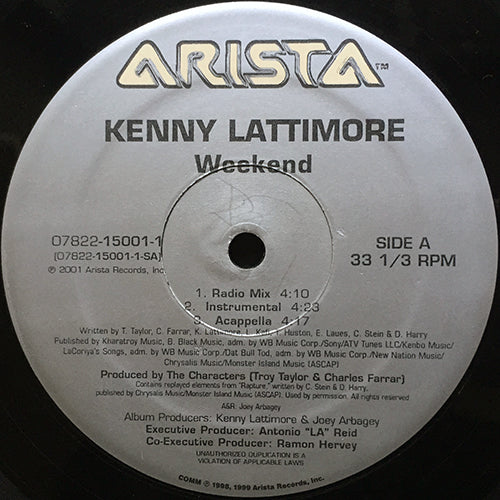 KENNY LATTIMORE // WEEKEND (5VER) – next records japan