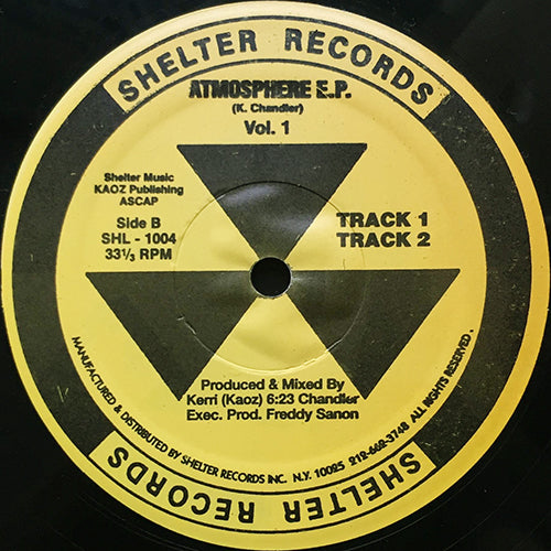 KERRI CHANDLER // ATMOSPHERE EP inc. CLIMAX 1 / CLIMAX 2 / TRACK 1 / TRACK 2