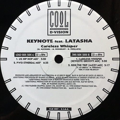 KEYNOTE feat. LATASHA // CARELESS WHISPER (3VER) / RIDE THE TRIP (JAZZY MIX)