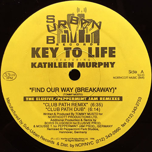 KEY TO LIFE feat. KATHLEEN MURPHY // FIND OUR WAY (BREAKAWAY) (MOUSSE T REMIX) (4VER)