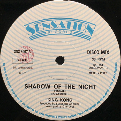 KING KONG // SHADOW OF THE NIGHT (6:10) / INST (6:10)