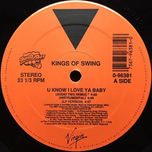 KINGS OF SWING // U KNOW I LOVE YA BABY (3VER) / THIS IS SOMETHING FUNKY TO LISTEN TO (2VER)