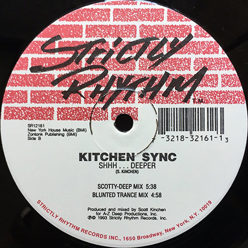 KITCHEN SYNC // SERIOUS WORK (2VER) / SHHH... DEEPER (2VER)