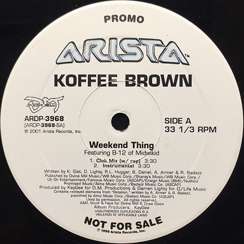 KOFFEE BROWN // WEEKEND THING (5VER)