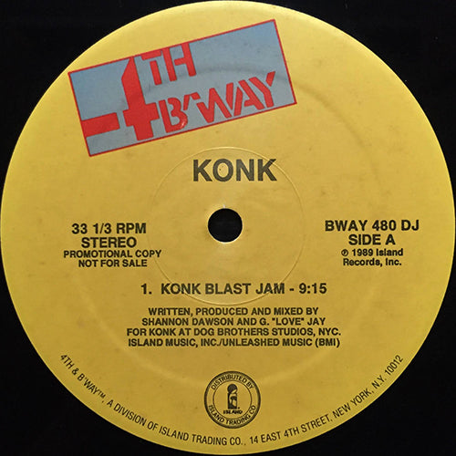 KONK // KONK BLAST JAM (9:15) / KONK BLAST (4:03) / PERCUSSION JAM (4:03)