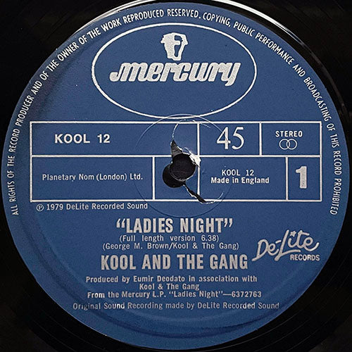 KOOL & THE GANG // LADIES NIGHT (6:38/3:32) / SLICK SUPERCHICK (4:05)