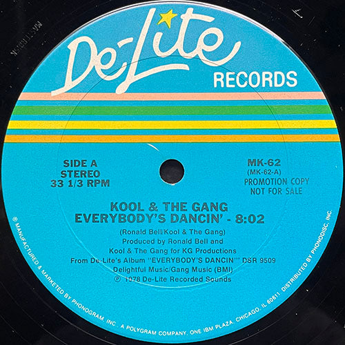 KOOL & THE GANG // EVERYBODY'S DANCIN' (8:02) / YOU DESERVE A BREAK TODAY/BIG CHIEF FUNKUM (8:26)