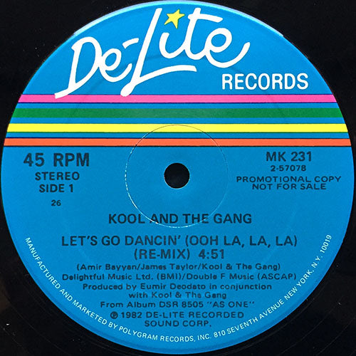 KOOL & THE GANG // LET'S GO DANCIN' (OOH LA, LA, LA) (RE-MIX) (4:51) / STREET KIDS (RE-MIX) (4:20)