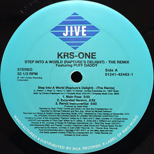 KRS ONE feat. PUFF DADDY // STEP INTO A WORLD (REMIX & ORIGINAL) (6VER)