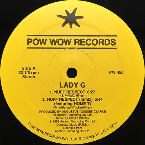 LADY G // NUFF RESPECT (3VER) / LICENSE YOUR HAND