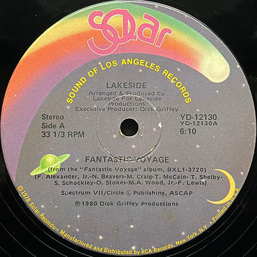 LAKESIDE // FANTASTIC VOYAGE (6:10) / I CAN'T GET YOU OUT OF MY HEAD (5:36)