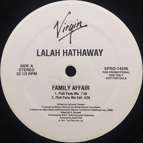 LALAH HATHAWAY // FAMILY AFFAIR (4VER)